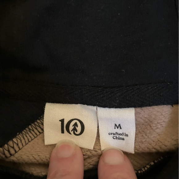 Tentree Women’s Colorblock Hoodie in Black and Brown Size Medium - Picture 4 of 10